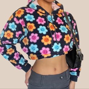 Floral Fleece Hoodie 🖤
